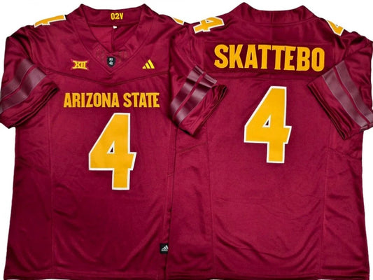 Arizona State Sun Devils #4 Cameron Skattebo Vapor F.U.S.E. Limited Jersey by My Store NCAA Football Jerseys