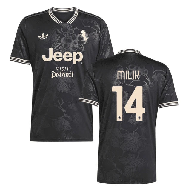 Arkadiusz Milik 14 Juventus 2025-26 Third Match Jersey – Black by Soccer Jersey