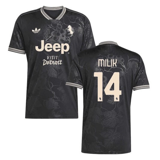 Arkadiusz Milik 14 Juventus 2025-26 Third Match Jersey – Black by Soccer Jersey