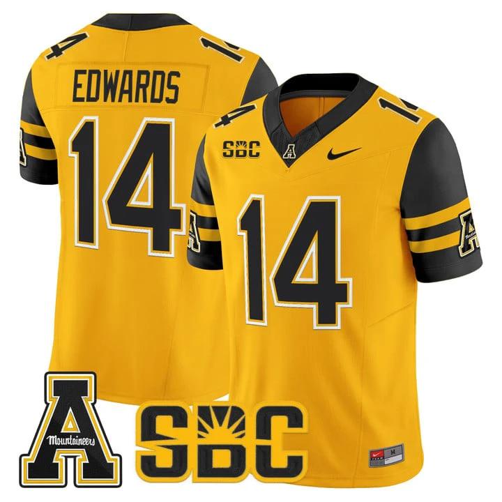 Armanti Edwards Jersey #14 App State Mountaineers 2025 Vapor Limited Stitched by My Store NCAA Football Jerseys