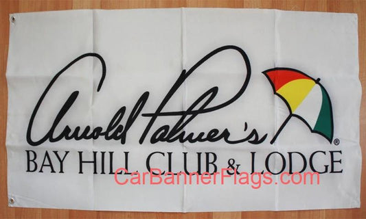 Arnold Palmer Flag Umbrella Golf Bay Hill Club & Lodge -3x5 FT Banner-100% polyester-2 Metal Grommets by flagsshop