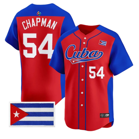 Aroldis Chapman Jersey #54 Team Cuba 2026 World Baseball Stitched by My Store