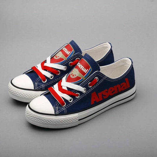 Arsenal Low Top Canvas Sport Sneakers Shoes For Men Women Fans by Crocs