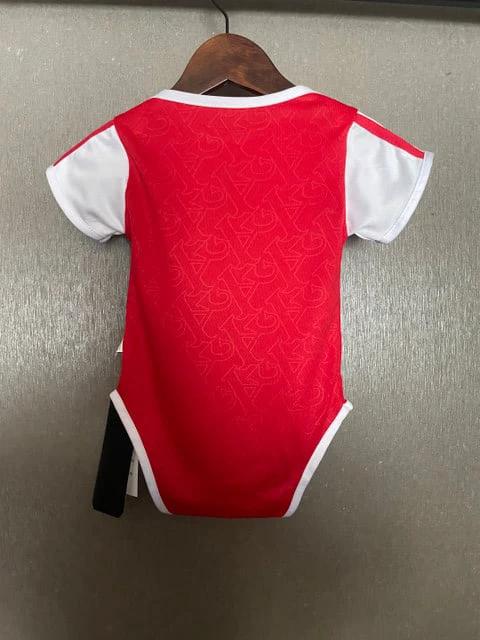 Arsenal 2025-26 Adorable Young Gunner Home Soccer Baby Bodysuit – Red by Soccer Jersey