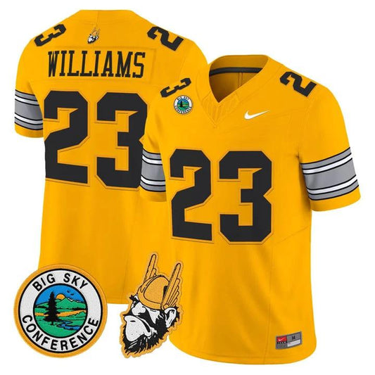 Art Williams Jersey #23 Idaho Vandals 1975 Throwback Limited Stitched Gold by My Store NCAA Football Jerseys