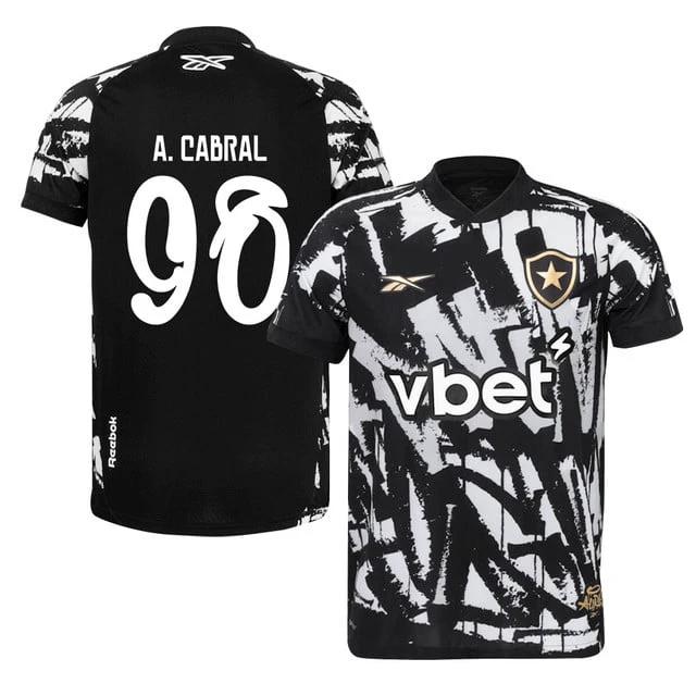 Arthur Cabral #98 Botafogo 2025-26 Fourth Jersey – Black by Soccer Jersey