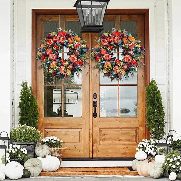 EverNest - Artificial Flower Wreath Unique Outdoor Decoration Bowlift by Bowlift