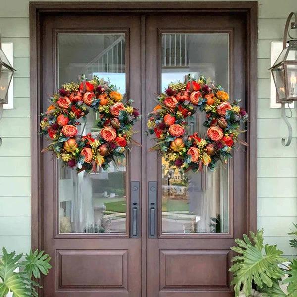 EverNest - Artificial Flower Wreath Unique Outdoor Decoration Bowlift by Bowlift