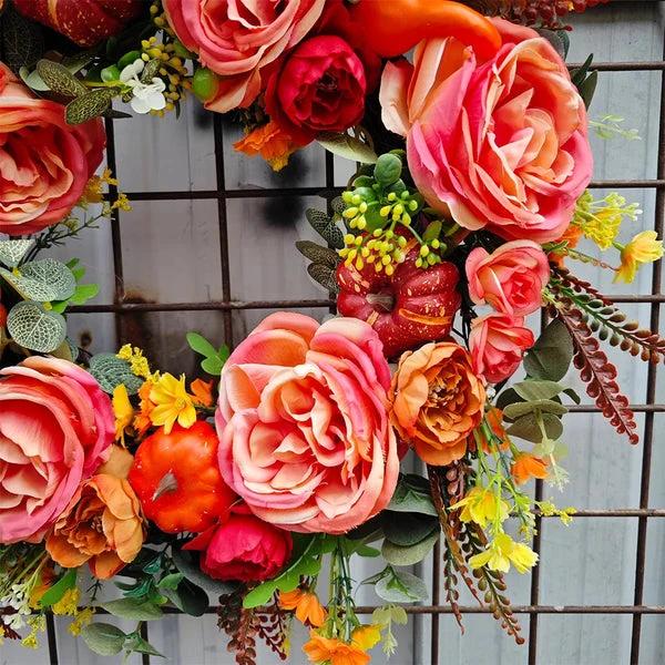 EverNest - Artificial Flower Wreath Unique Outdoor Decoration Bowlift by Bowlift
