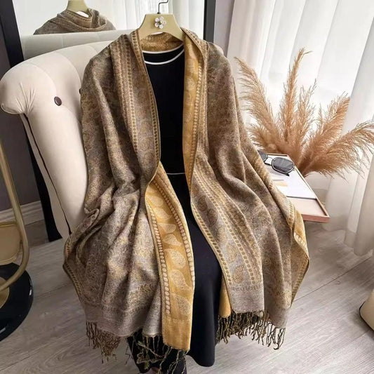 Artisan Boho Bloom Shawl Scarf by Casa & Beyond