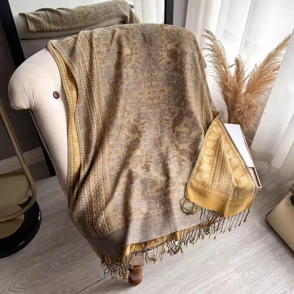 Artisan Boho Bloom Shawl Scarf by Casa & Beyond
