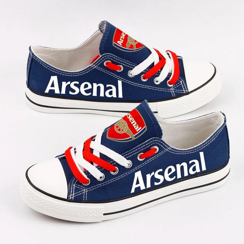 Asenal Low Top Canvas Sport Sneakers Shoes For Men Women Fans by Crocs