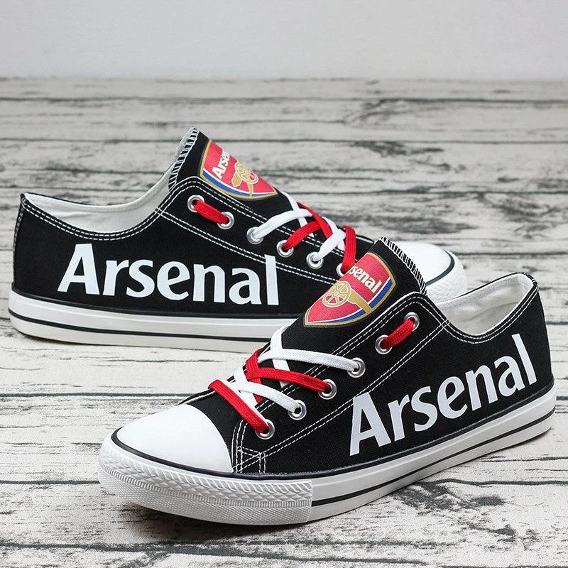 Asenal Low Top Canvas Sport Sneakers Shoes For Men Women Fans by Crocs