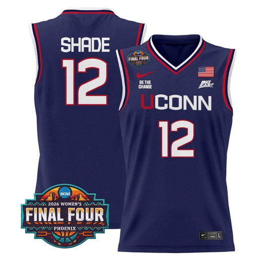 Ashlynn Shade Jersey #12 UConn Huskies 2026 Final Four Stitched Navy by My store basketball