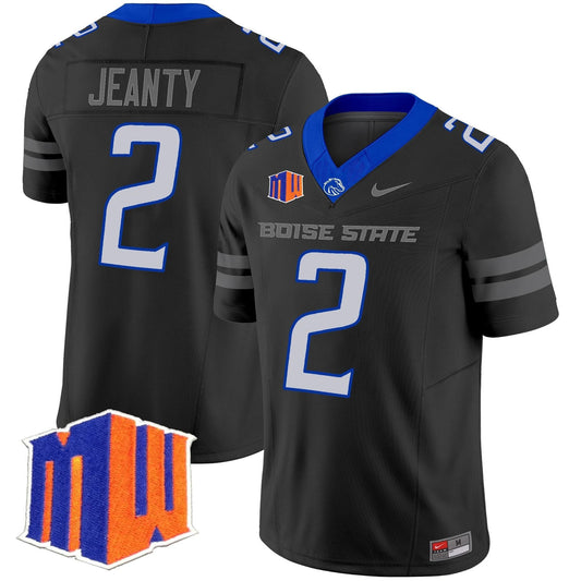 Ashton Jeanty Jersey #2 Boise State Broncos 2025 Vapor Stitched Black by My Store