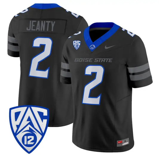 Ashton Jeanty Jersey #2 Boise State Broncos 2026 Vapor Limited Stitched by My Store NCAA Football Jerseys
