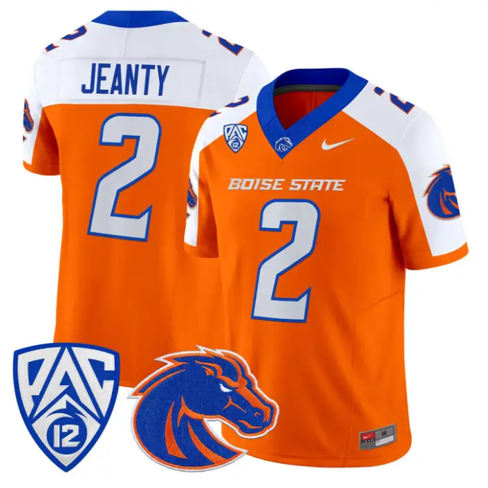 Ashton Jeanty Jersey #2 Boise State Broncos 2026 Vapor Limited Stitched by My Store NCAA Football Jerseys