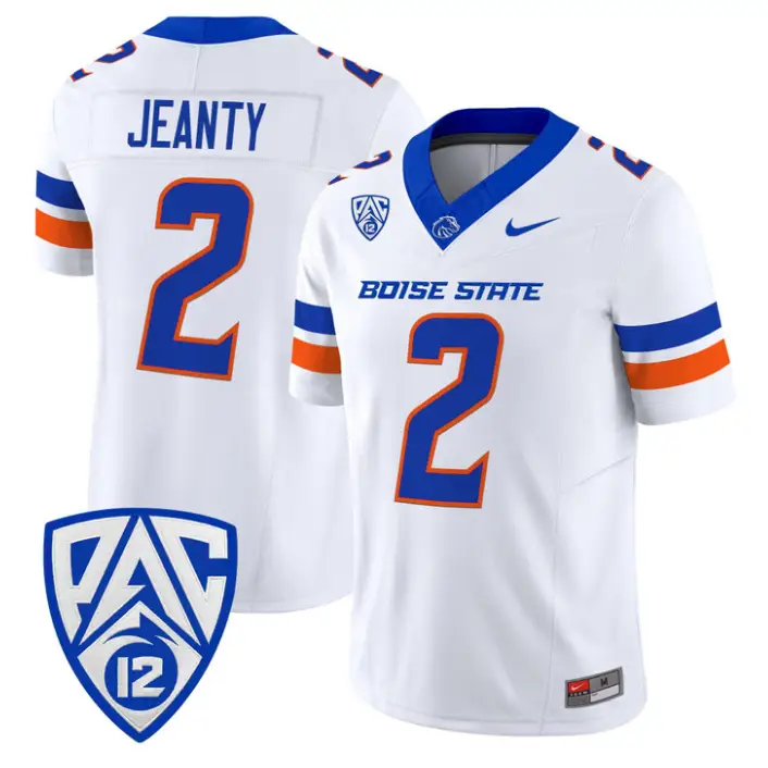 Ashton Jeanty Jersey #2 Boise State Broncos 2026 Vapor Limited Stitched by My Store NCAA Football Jerseys