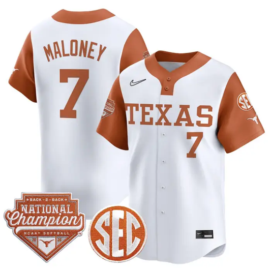 Ashton Maloney Jersey #7 Texas 2026 Back-To-Back World SeriesChampions by My Store