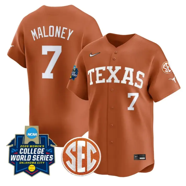Ashton Maloney Jersey #7 Texas Softball 2026 World Series Stitched by My Store