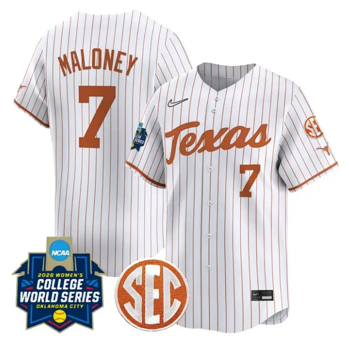 Ashton Maloney Jersey #7 Texas Softball 2026 World Series Stitched by My Store