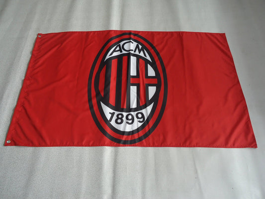 Associazione Calcio Milan Flag-3x5ft Banner-100% polyester by flagsshop