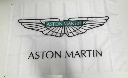 Aston Martin Banner Flag Car James Bond Shelby Racing Mechanic Workshop Man Cave 3x5ft by flagsjustdoit