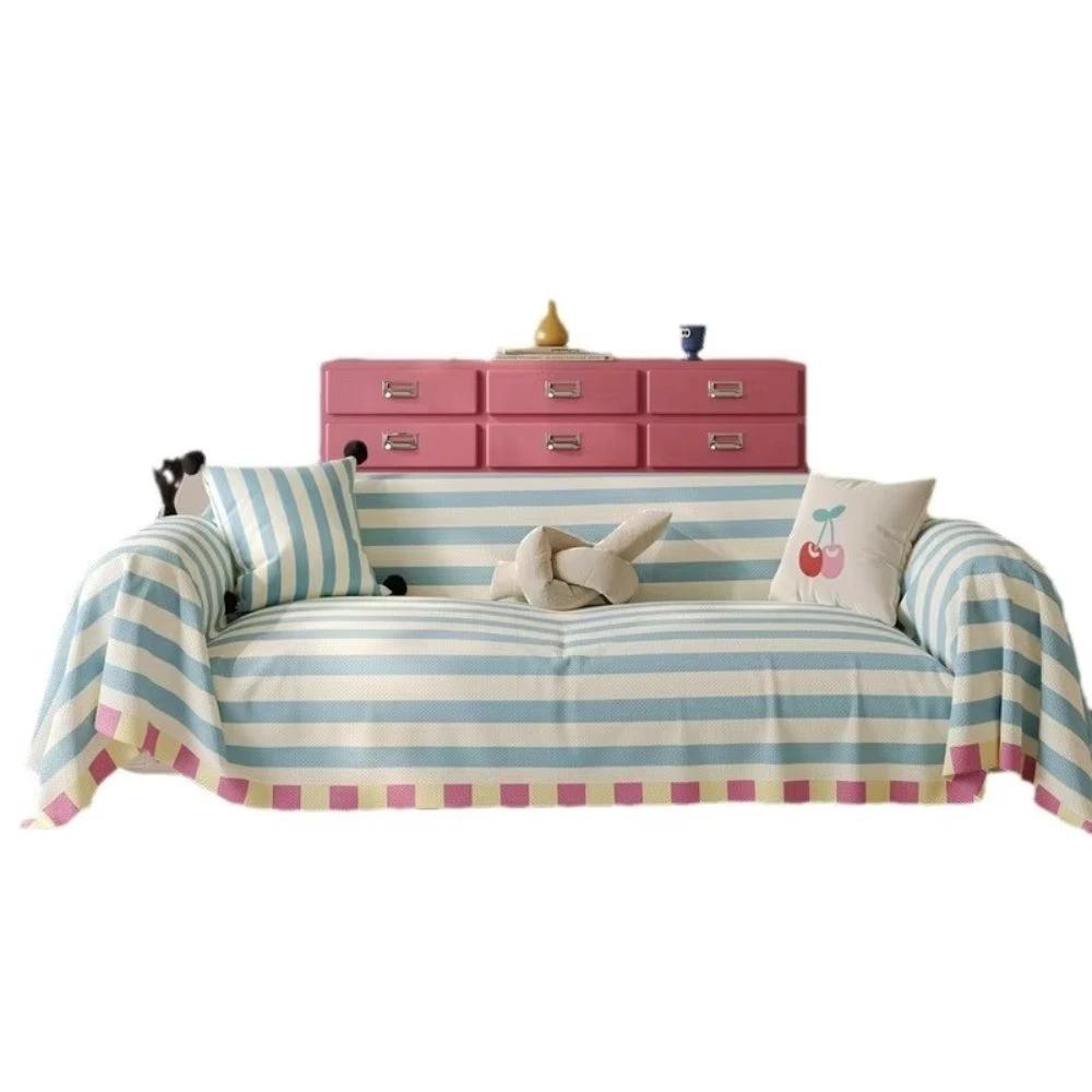 Atelier Pastel Striped Sofa Cover by Casa & Beyond
