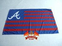 Atlanta Braves USA Team LOGO MLB Braves Polyester Banner 3x5FT by flagsshop