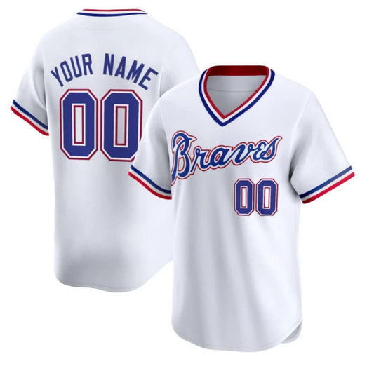 Atlanta Braves 1980 Throwback Custom Jersey - All Stitched by My Store