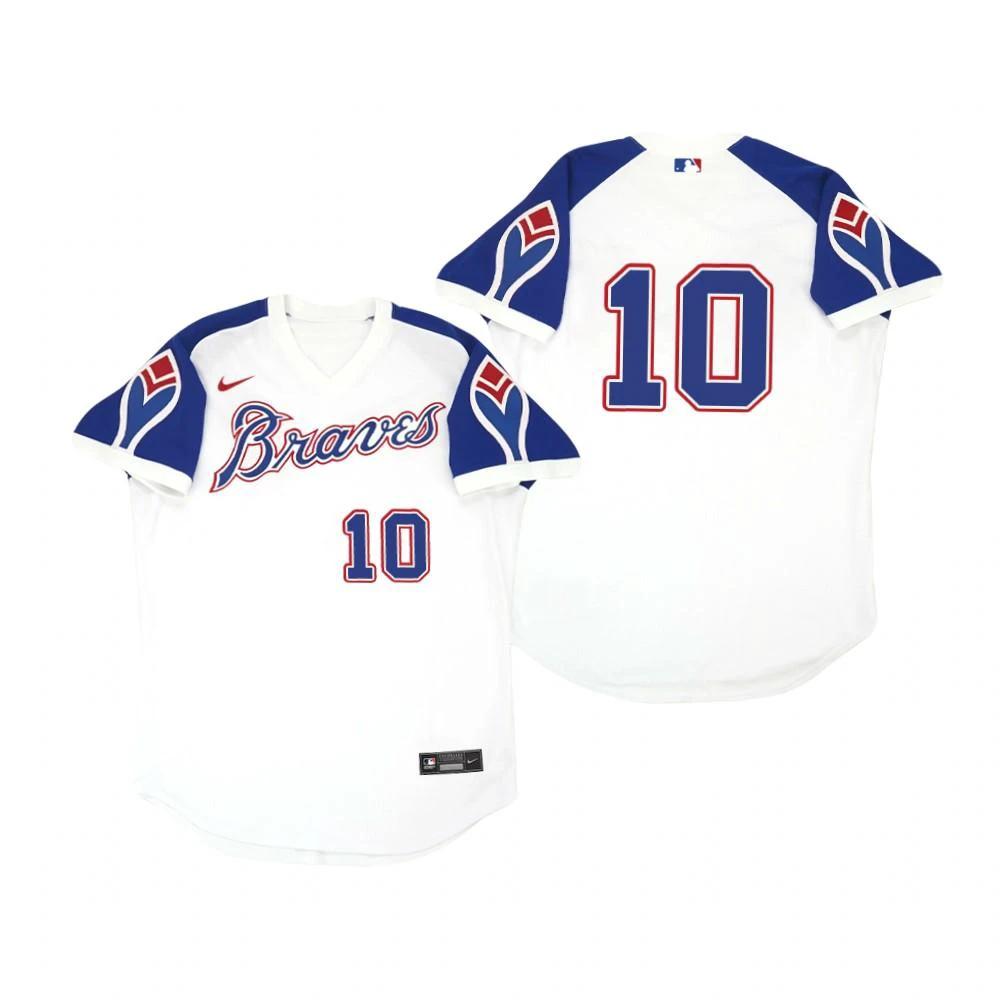 Atlanta Braves Chipper Jones White Throwback Jersey by My Store