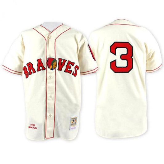 Atlanta Braves Dale Murphy Cream 1935 Throwback Jersey by My Store