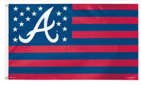 Atlanta Braves Nation Polyester flag 3X5Ft Banner USA Polyester with Brass Grommets by flagsjustdoit