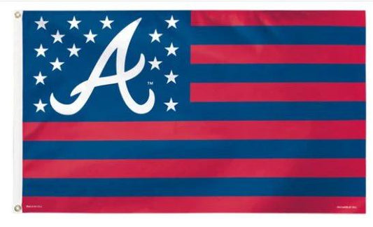 Atlanta Braves Nation Polyester flag 3X5Ft Banner USA Polyester with Brass Grommets by flagsjustdoit