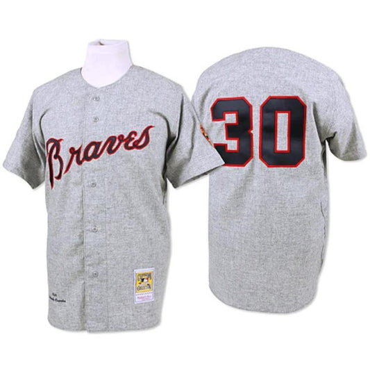 Atlanta Braves Orlando Cepeda Gray 1969 Throwback Jersey by My Store