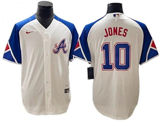Atlanta Braves #10 Chipper Jones White City Connect Jersey by My Store