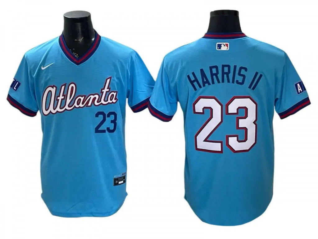 Atlanta Braves #23 Michael Harris 2026 City Connect Jersey - Powder Blue by My Store