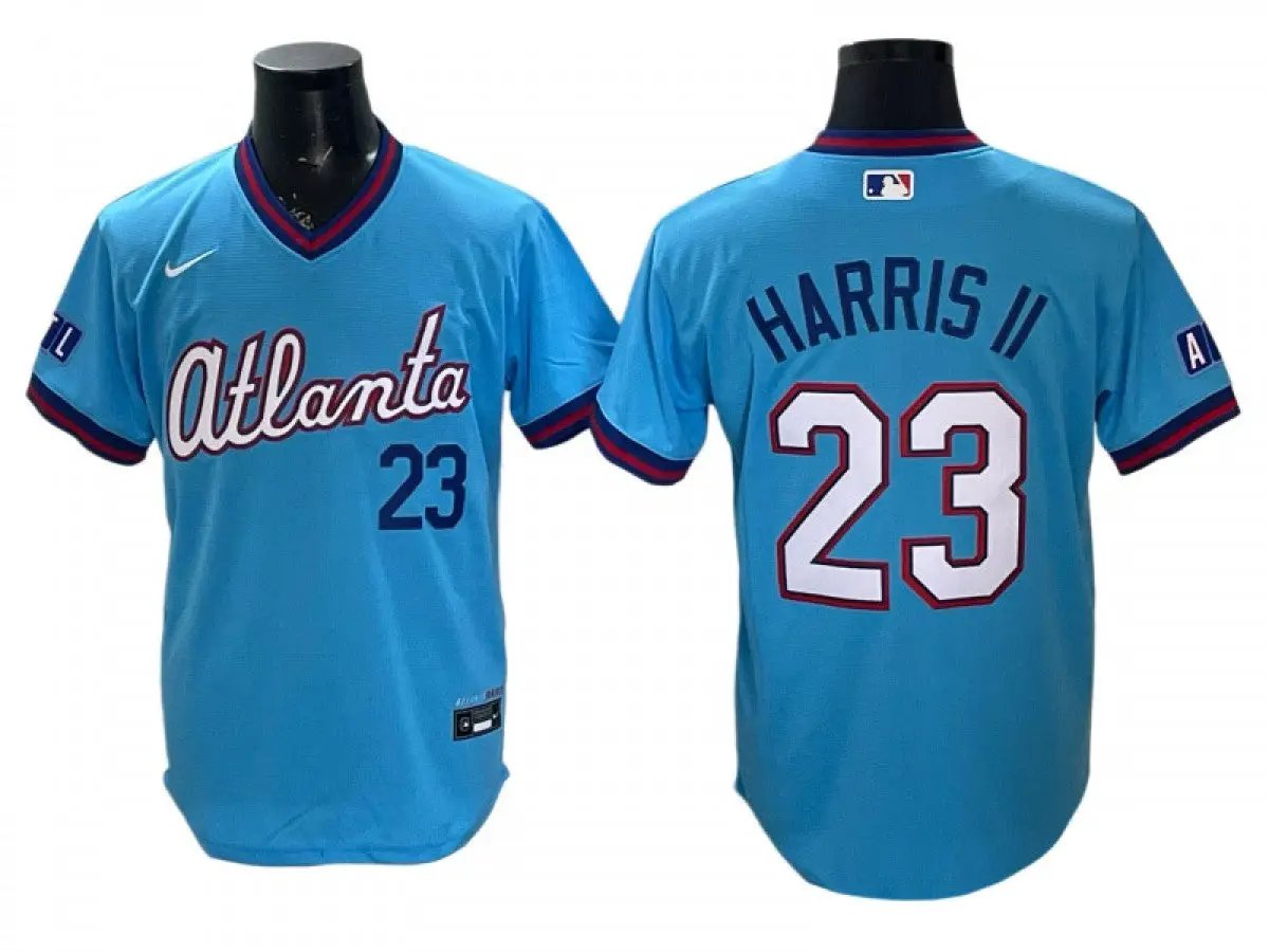 Atlanta Braves #23 Michael Harris 2026 City Connect Jersey - Powder Blue by My Store