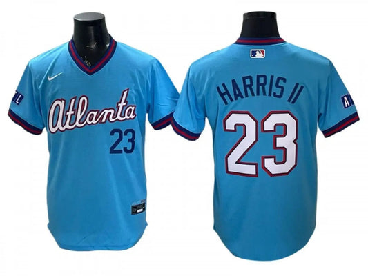 Atlanta Braves #23 Michael Harris 2026 City Connect Jersey - Powder Blue by My Store