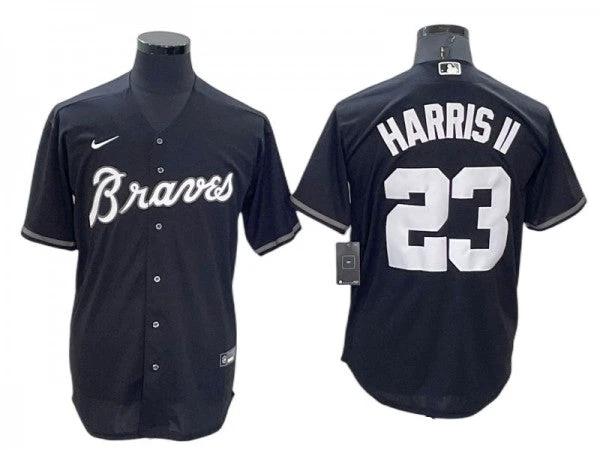 Atlanta Braves #23 Michael Harris II Black Cool Base Jersey by My Store