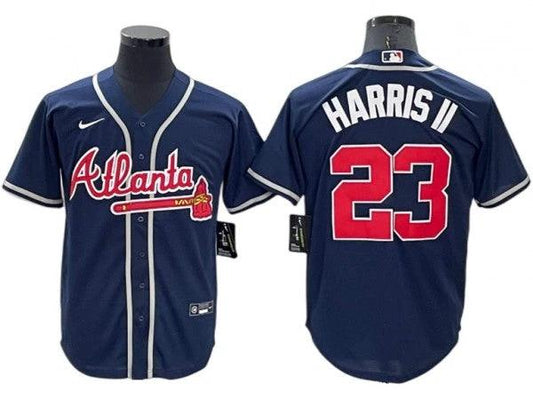 Atlanta Braves #23 Michael Harris II Navy Alternate Cool Base Jersey by My Store