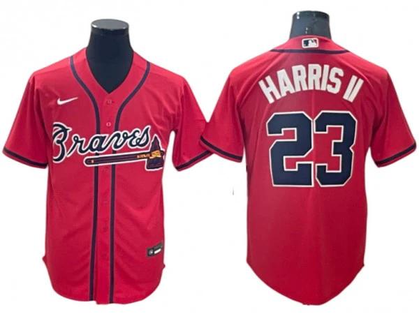 Atlanta Braves #23 Michael Harris II Red Alternate Cool Base Jersey by My Store