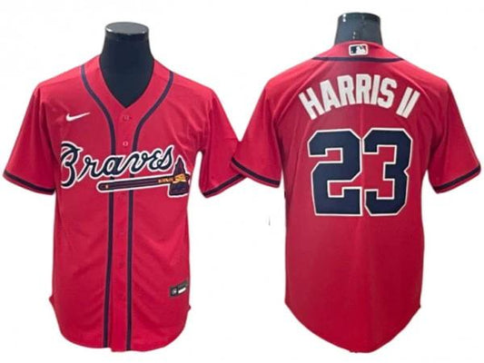Atlanta Braves #23 Michael Harris II Red Alternate Cool Base Jersey by My Store
