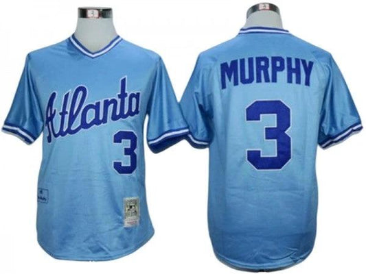 Atlanta Braves #3 Dale Murphy Blue 1982 Throwback Jersey by My Store