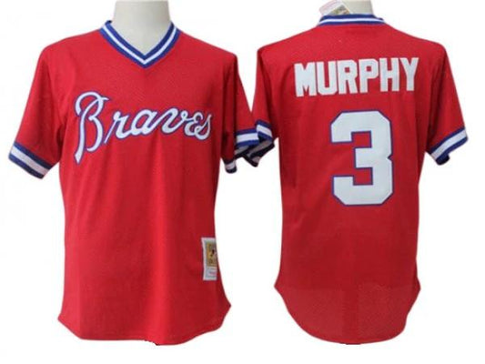 Atlanta Braves #3 Dale Murphy Cooperstown Collection Mesh Batting Practice Jersey by My Store