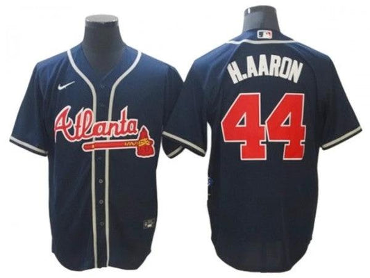 Atlanta Braves #44 Hank Aaron Red Cool Base Jersey by My Store