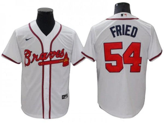 Atlanta Braves #54 Max Fried White Home Cool Base Jersey by My Store
