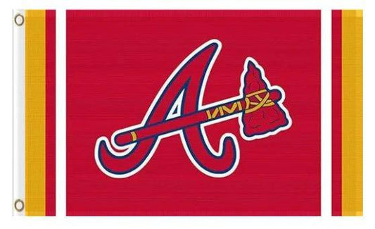 Atlanta Braves custom flag 3X5Ft Banner USA Polyester with Brass Grommets by flagsjustdoit