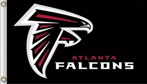 Atlanta Falcons AMERICA Black Flag 3X5 Ft Polyester Banner USA 90x150cm by flagsjustdoit