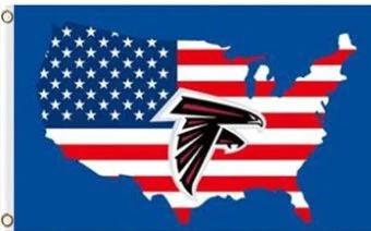 Atlanta Falcons America US Flag 3X5 Ft Polyester Banner USA 90x150cm by flagsjustdoit
